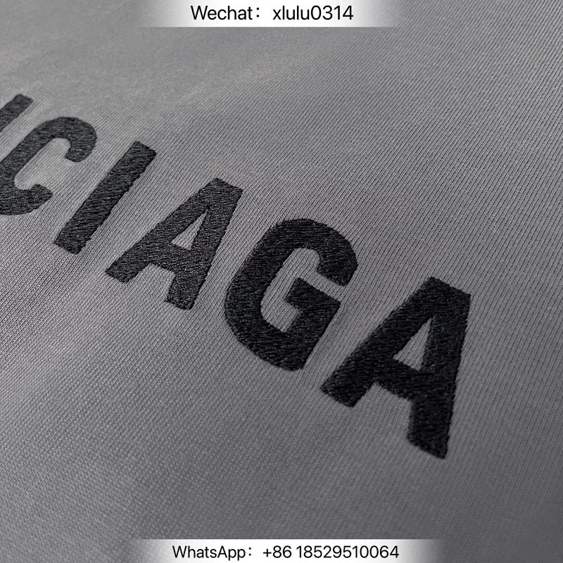 BLCG 前后字母刺绣短袖