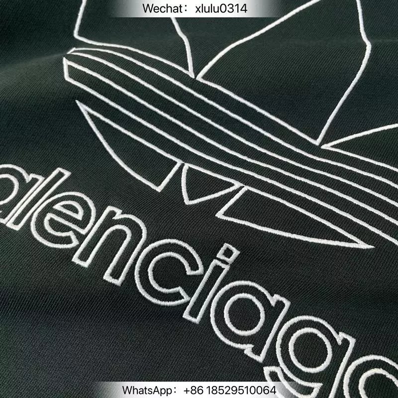 BLCG AD联名三叶草刺绣帽衫