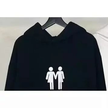 BLCG 牵手旗帜加绒帽衫