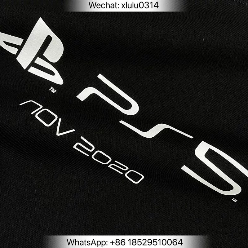BLCG Sony联名款PS5短袖黑色和白色