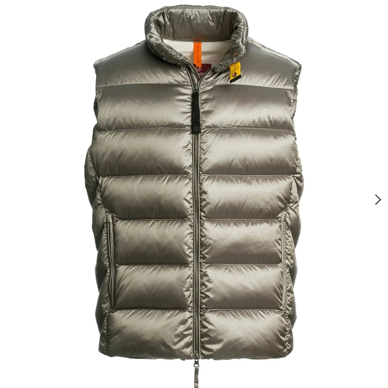 Parajumpers Down Jackets Hooded quilted puffer — 3 Khaki Down Vest