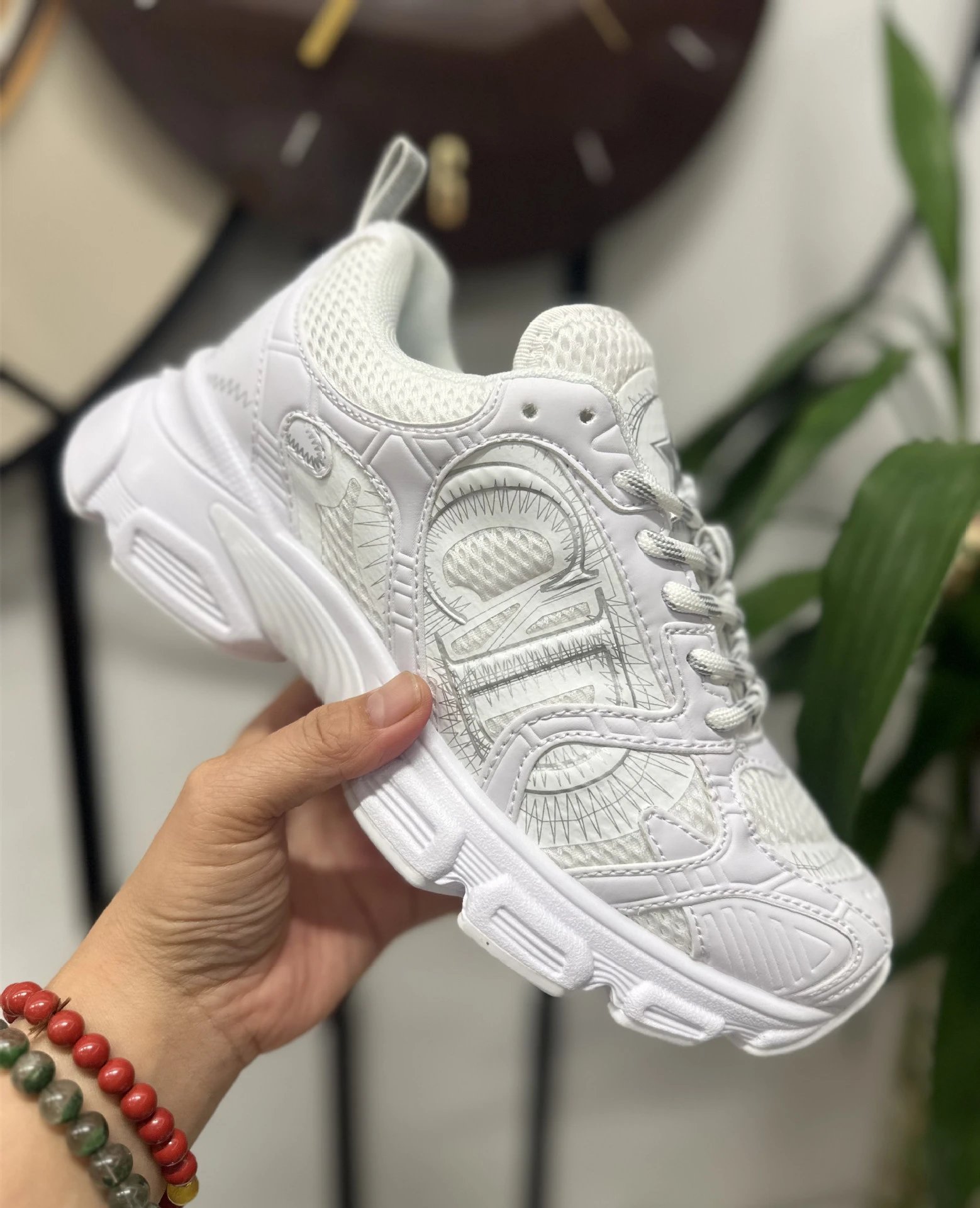 Unbranded Sneakers Chunky mesh with graphic side panels — CD 2-white