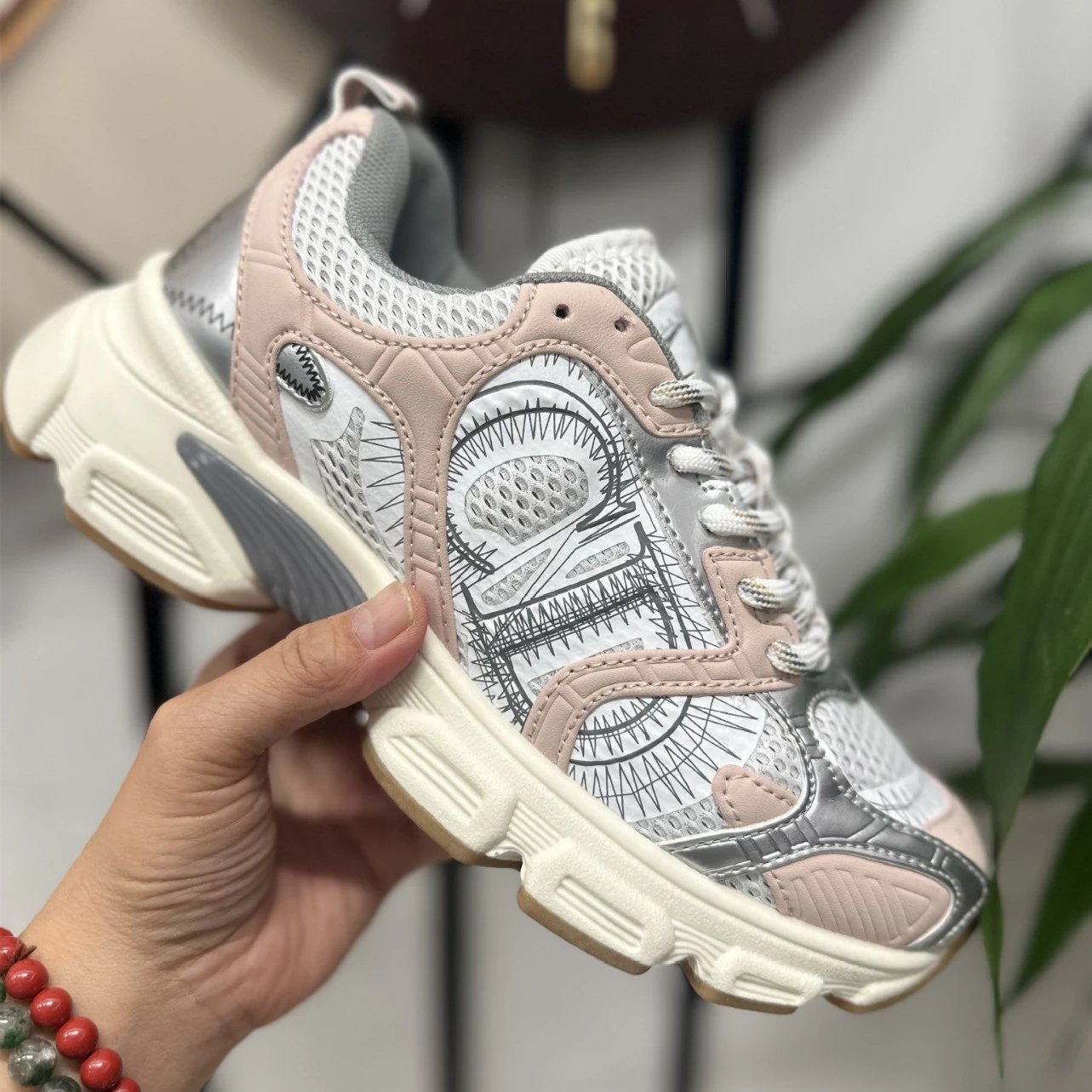 Unbranded Sneakers Chunky mesh with graphic side panels image 3