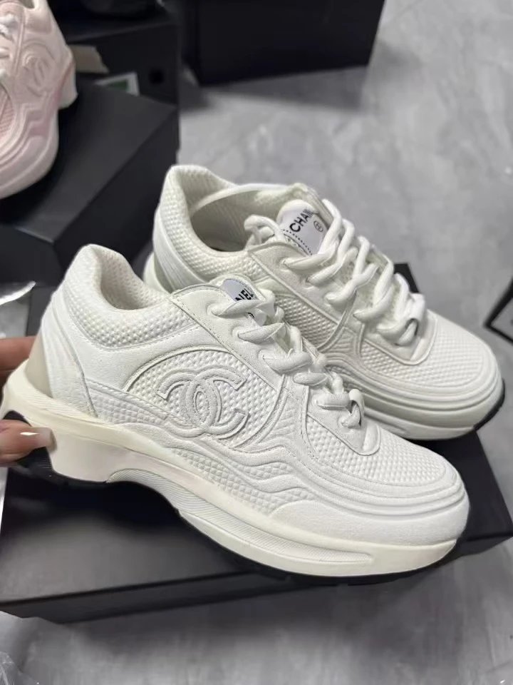 Chanel-style Silver Running Shoes photo 7
