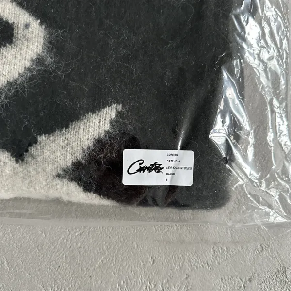 Corteiz CRZ Logo Ribbed Knit Sweater Beige - 18