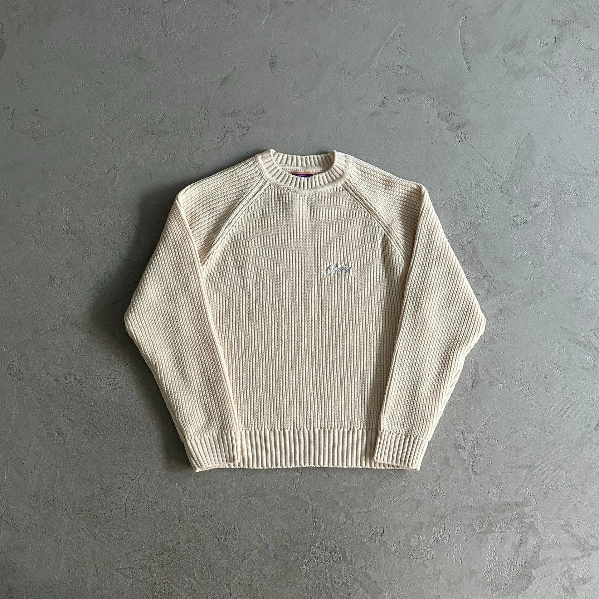 Beige Blended Yarn Sweater