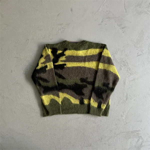 Corteiz CRZ Logo Ribbed Knit Sweater Beige - 27