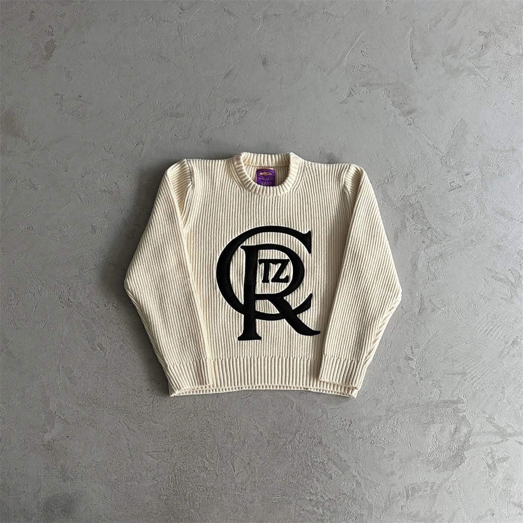 Yellow patch sweater