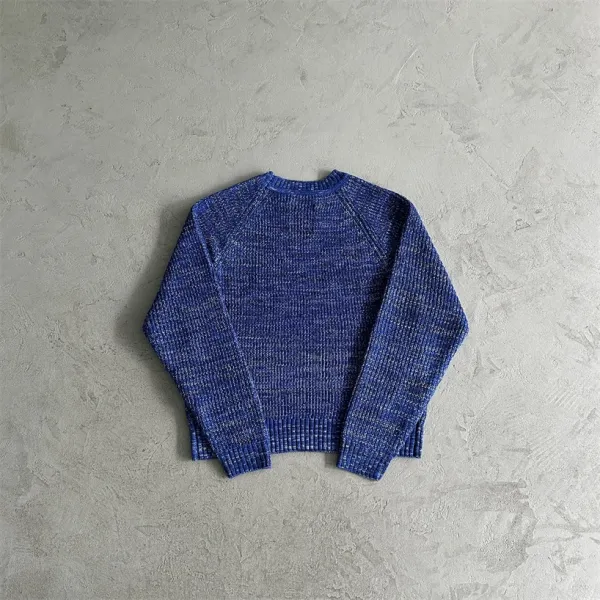 Corteiz CRZ Logo Ribbed Knit Sweater Beige - 3