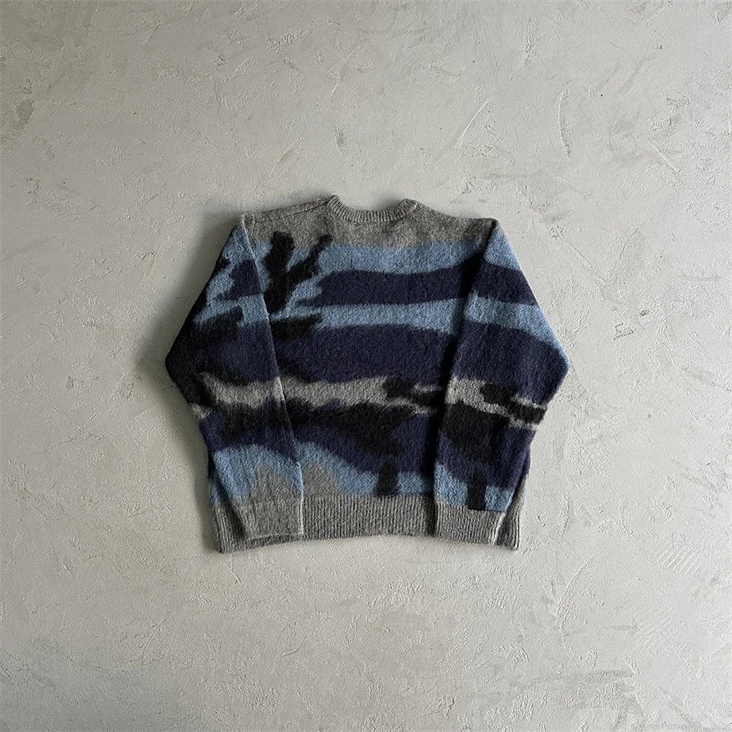 Corteiz CRZ Logo Ribbed Knit Sweater Beige - 40