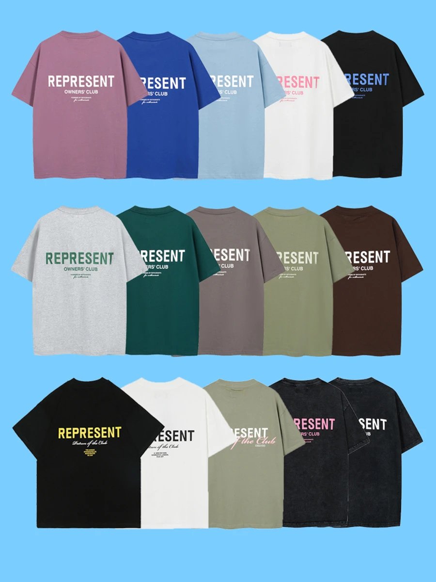 Represent Owners Club Purple Cotton Logo T-Shirt