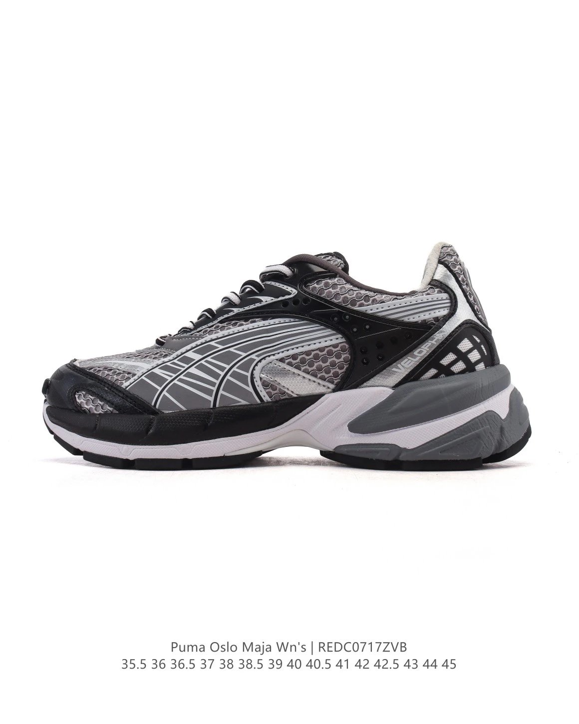 Puma Oslo Maja Retro Silver Gray Chunky Sneakers