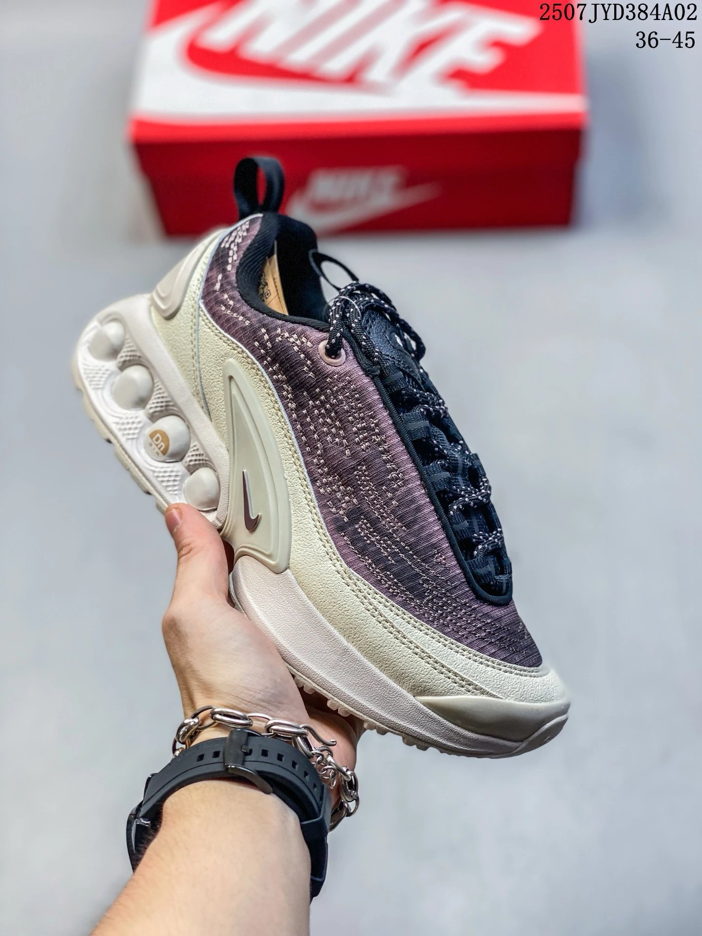Nike Air Max Plus Beige Purple Retro Sneakers