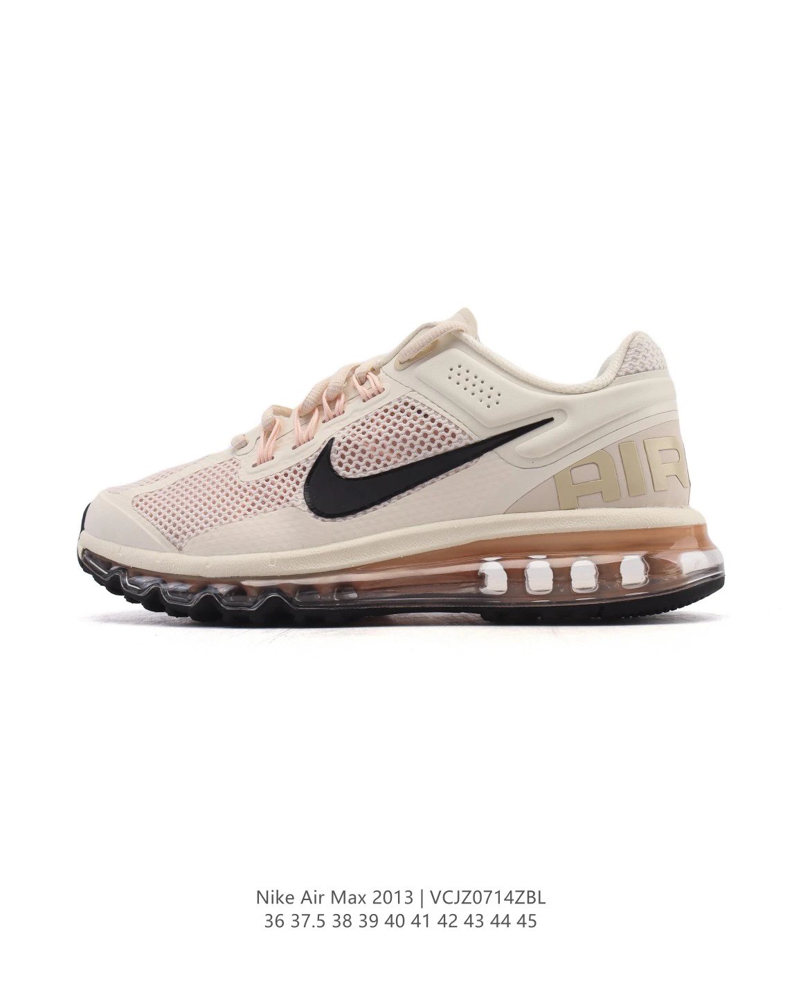 Nike Air Max 2013 Pink Beige Running Shoes
