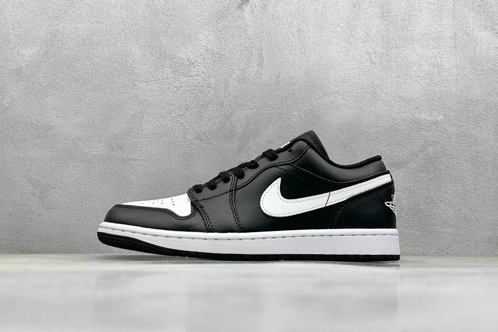 Air Jordan 1 Low Panda Black White Leather Sneakers