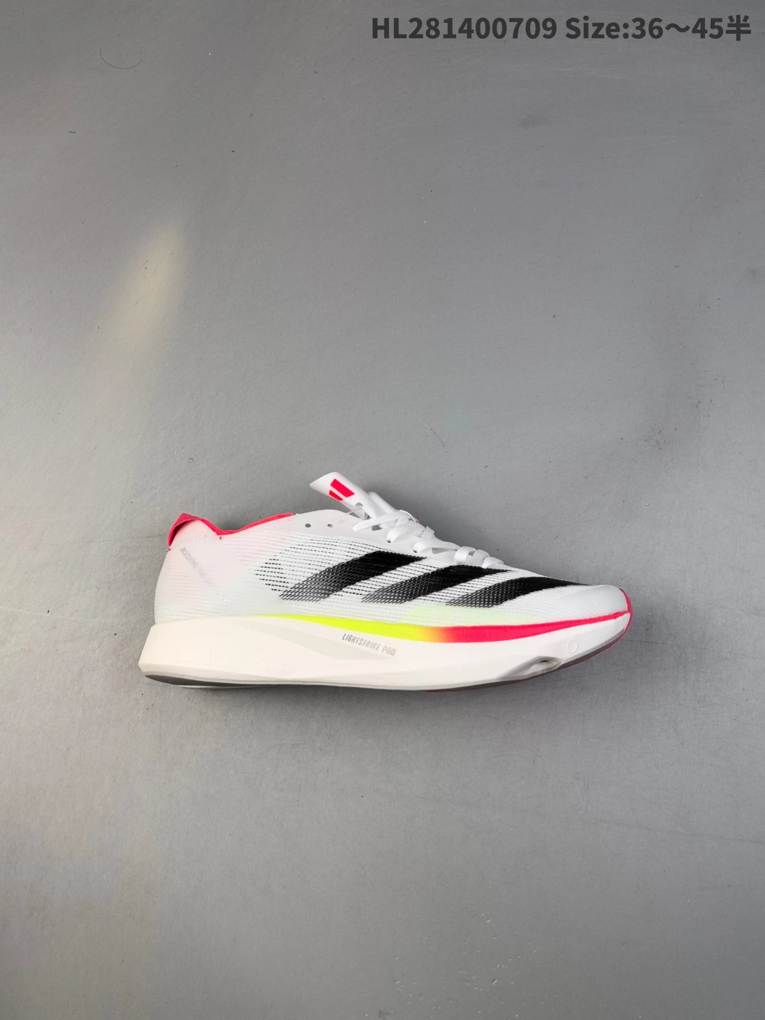 Adidas Adizero Lightstrike Pro White Pink Racing Shoes