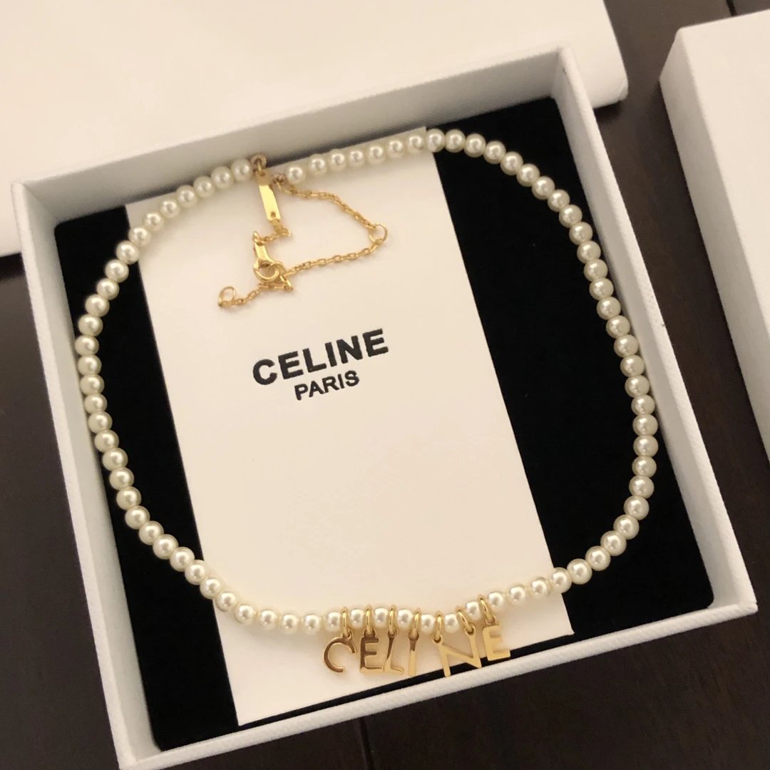 Celine Lago Ivory Leather Shoulder Bag Gold Clasp