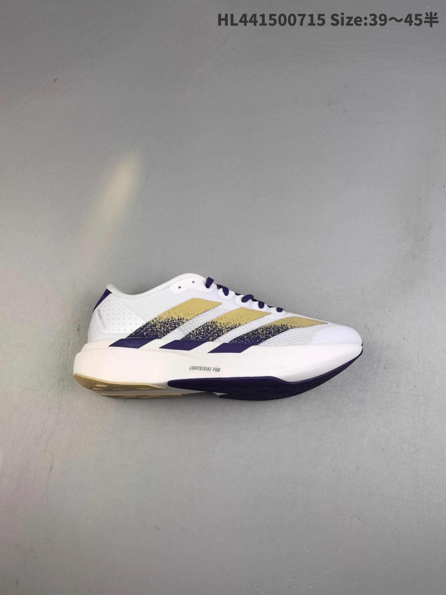 Adidas Lightstrike Pro White Purple Running Sneakers