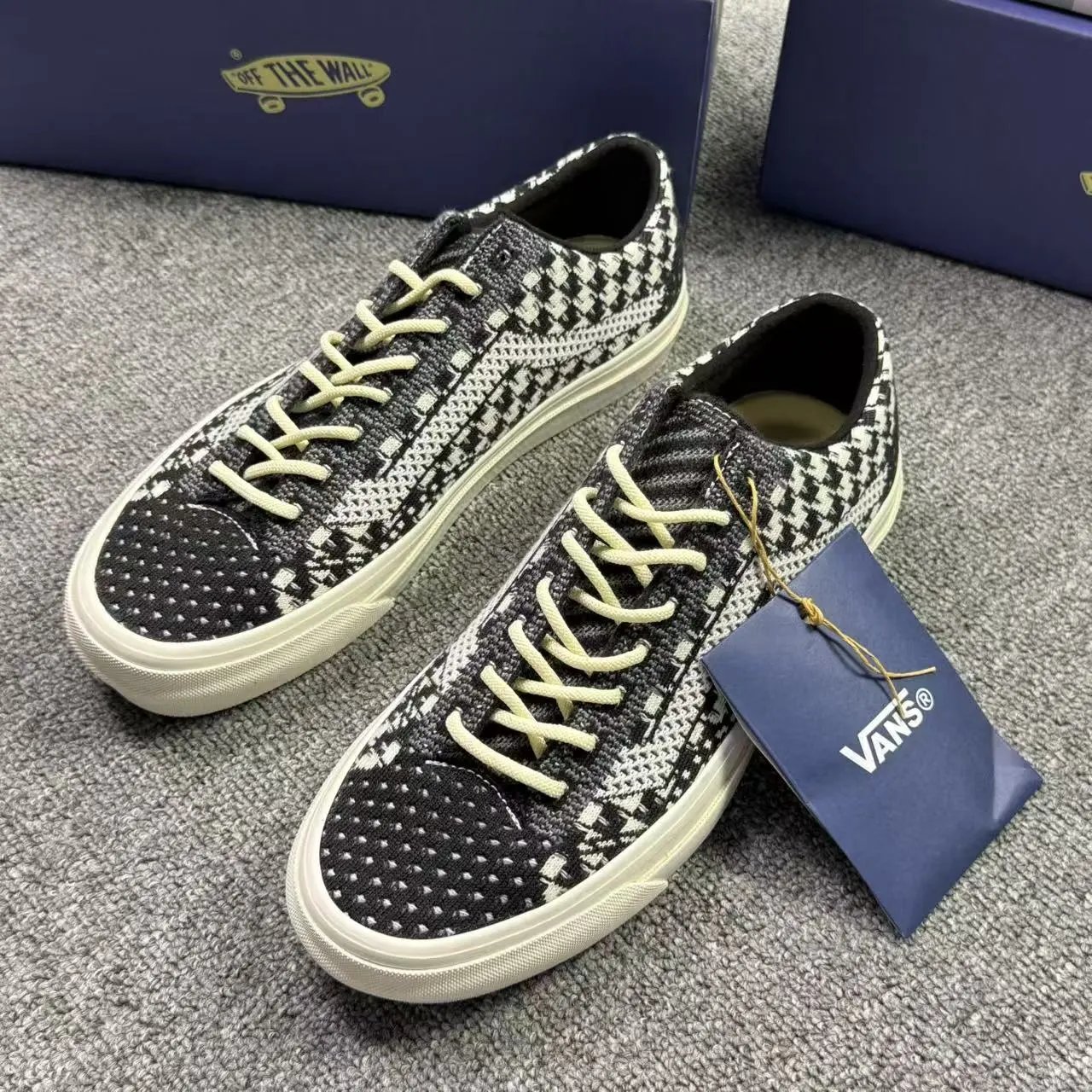 Vans Old Skool Checkerboard Knit Canvas Skate Shoes