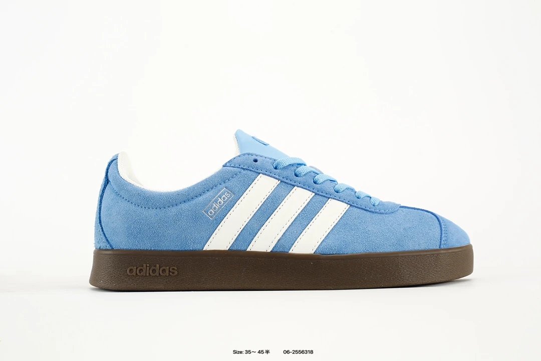 Adidas Retro Light Blue Suede Gum Sole Skate Shoes