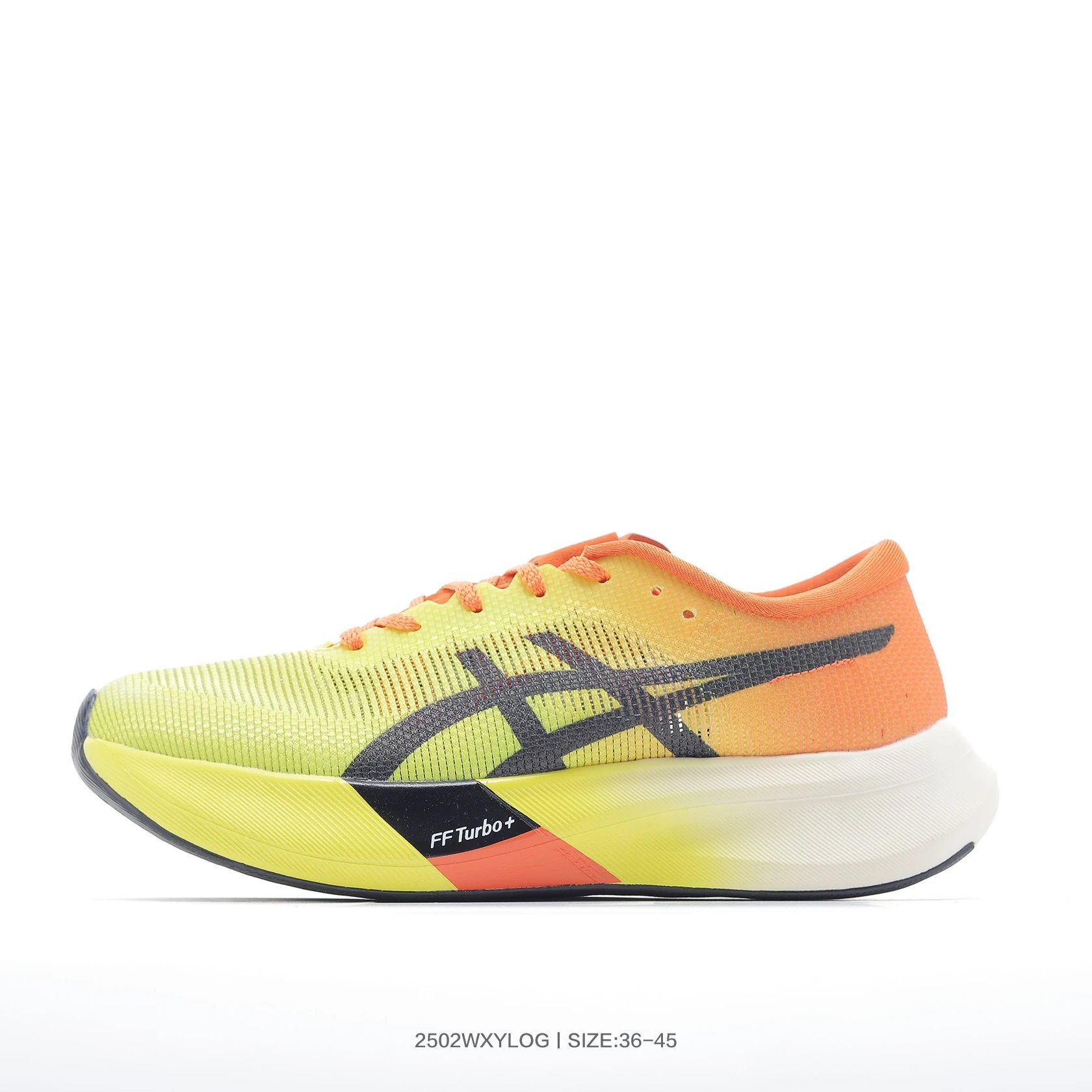 Asics FF Turbo+ Carbon Plate Yellow Orange Running Shoes