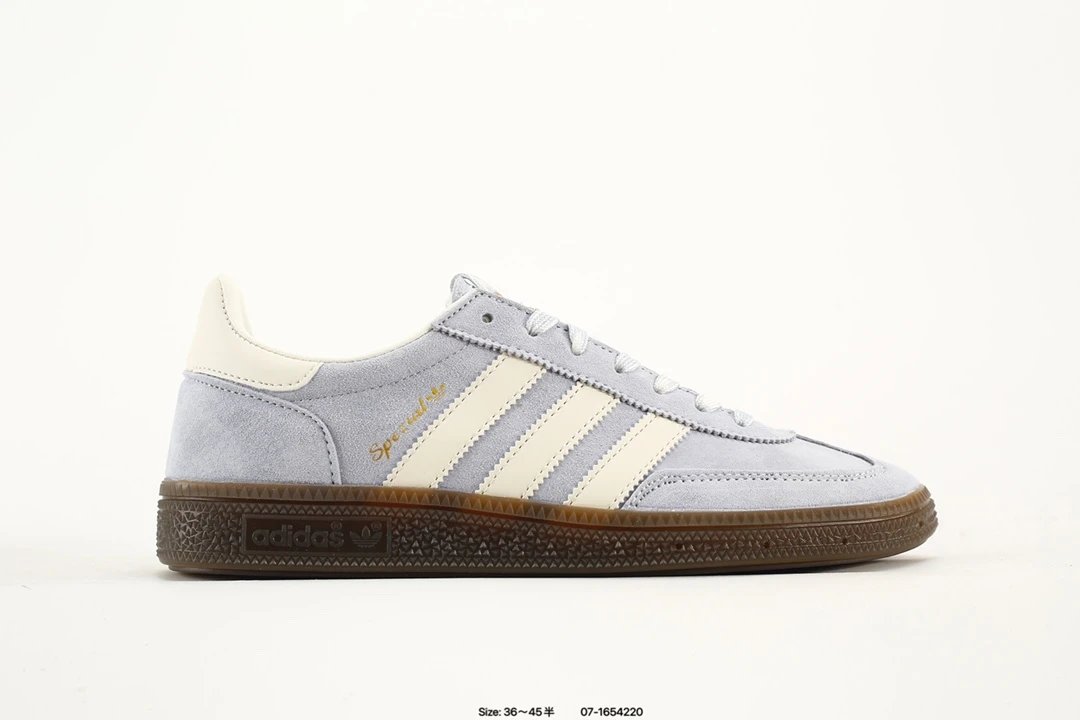 Adidas Handball Spezial Light Blue Suede Gum Sole Sneakers
