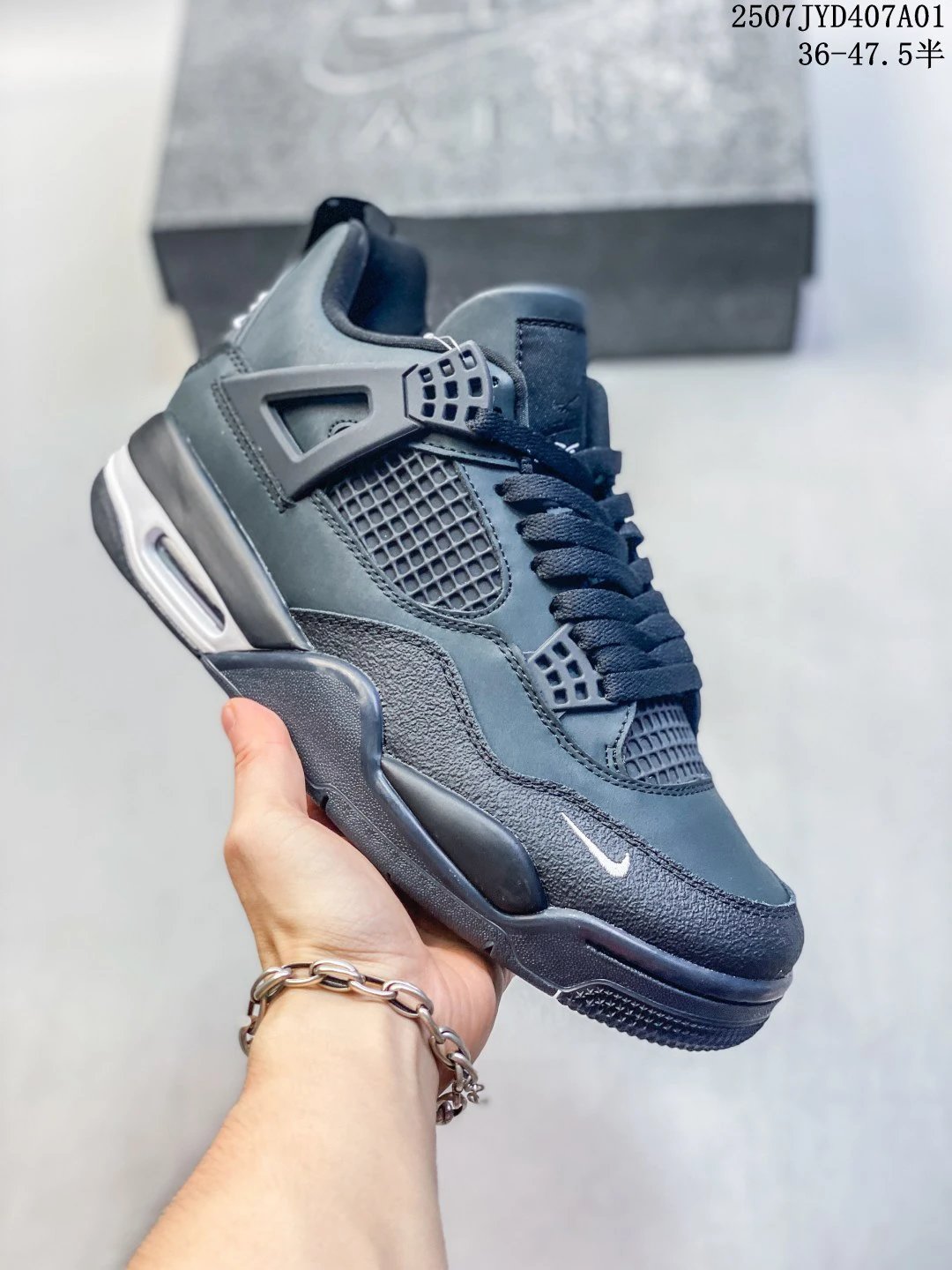 Air Jordan 4 Black Retro Low Basketball Shoes