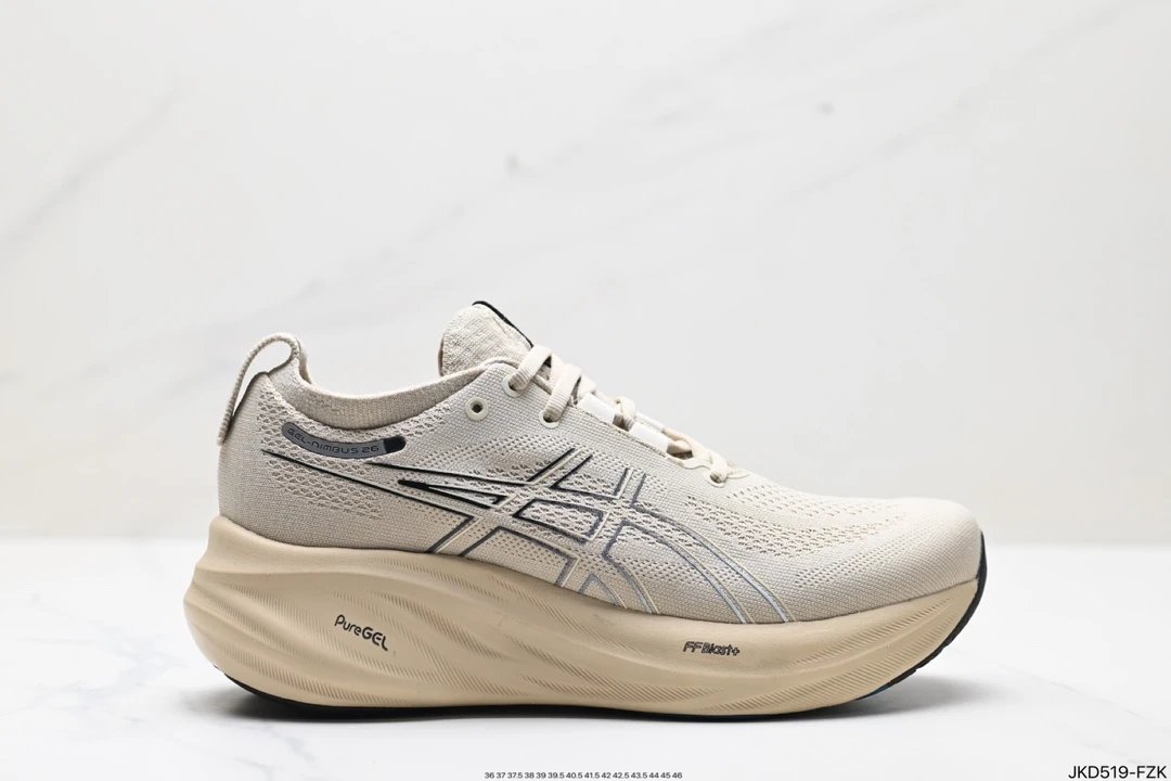 Asics Gel-Nimbus 26 Cream Cushioned Running Shoes