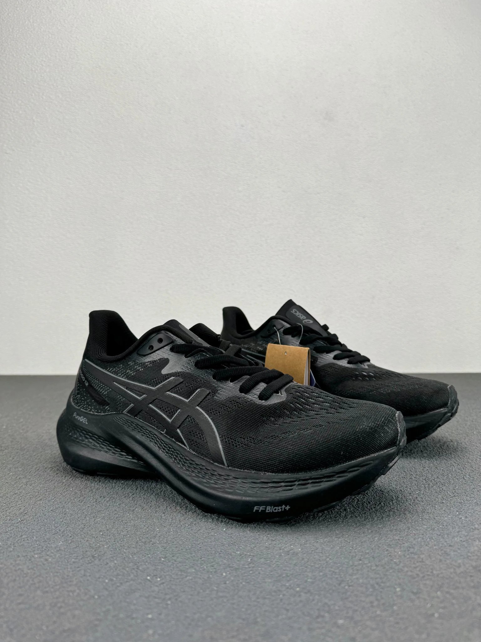 Asics GT-2000 12 Black Mesh Cushioned Running Shoes