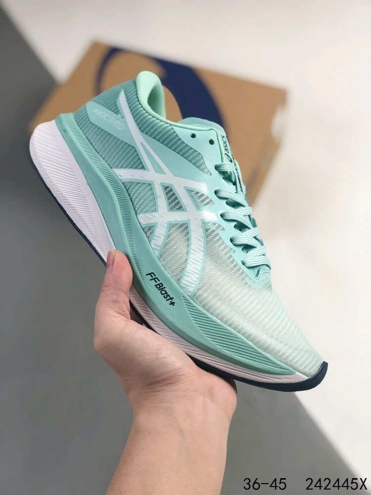 Asics FF Blast+ Mint Green Mesh Cushioned Running Shoes