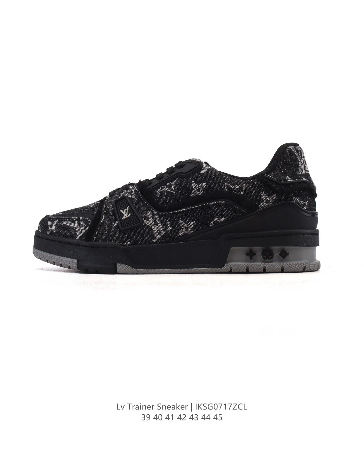 Louis Vuitton Trainer Monogram Black Grey Sneaker