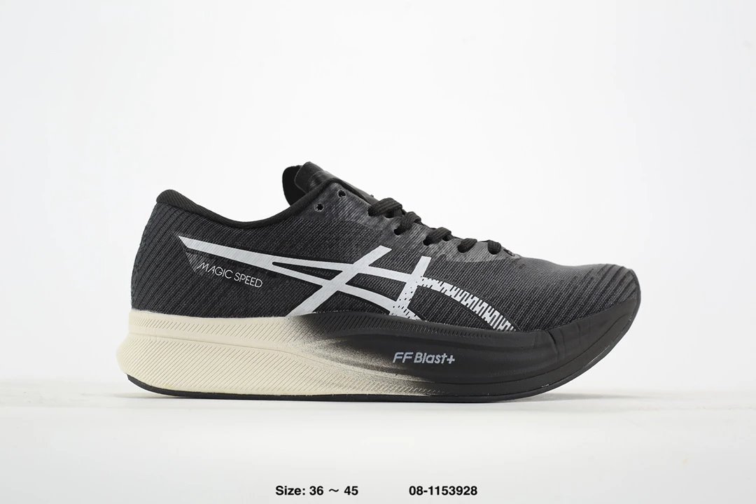 ASICS Magic Speed FF Blast+ Black White Running Shoes