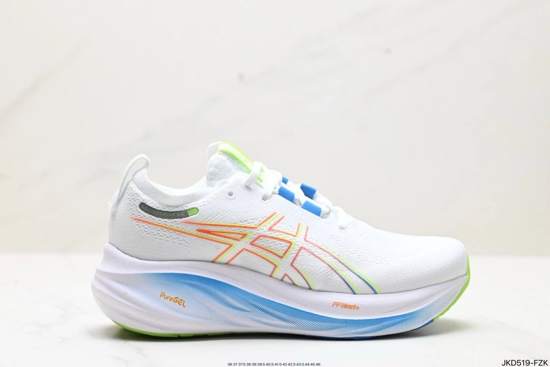 Asics GEL-NIMBUS White Neon Mesh Running Sneakers