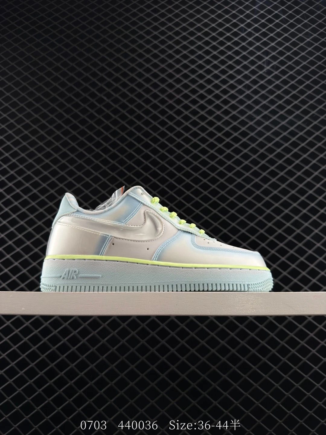 Nike Air Force 1 Pearl White Neon Green Sneakers