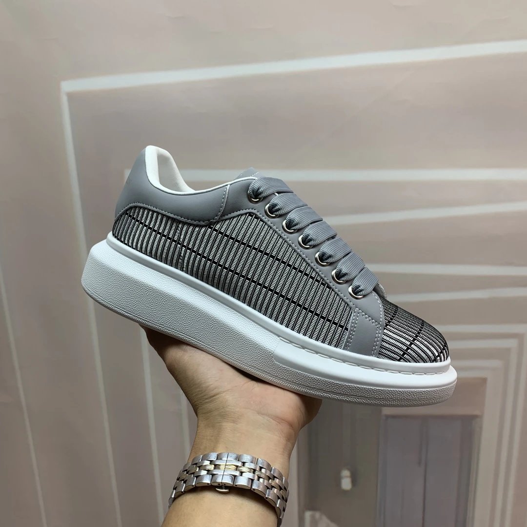Alexander McQueen Chunky Leather Platform Sneakers