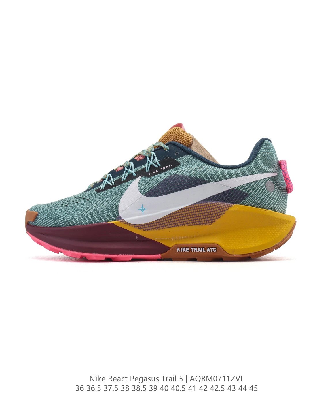 Nike React Pegasus Trail 5 Lake Blue Running Shoes