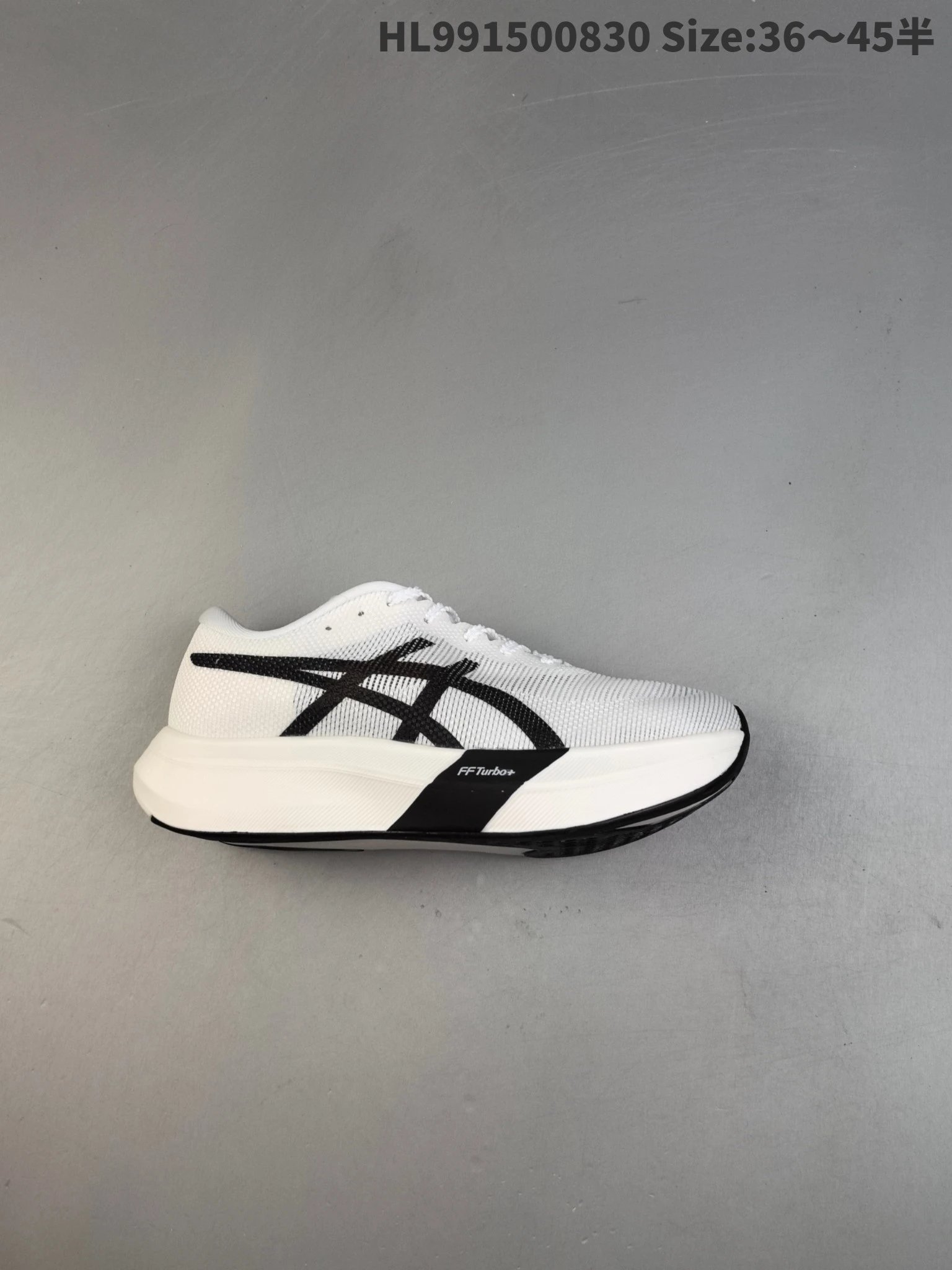 ASICS FF Turbo+ White Black Mesh Cushioned Running Shoes