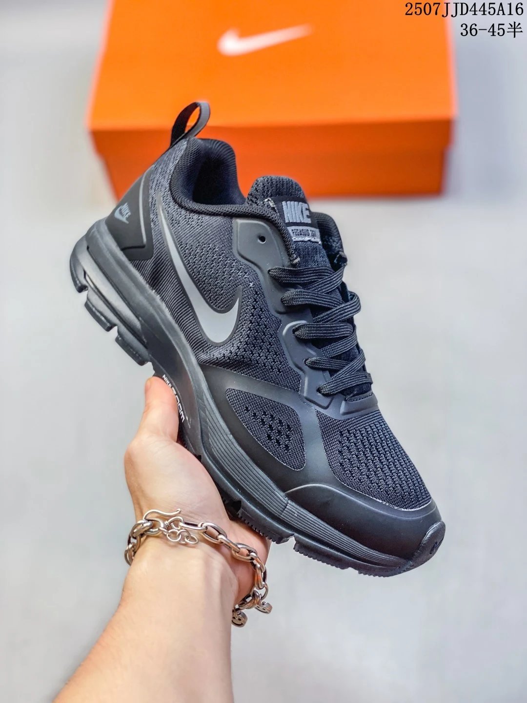 Nike Air Max Black Gray Mesh Cushioned Running Shoes