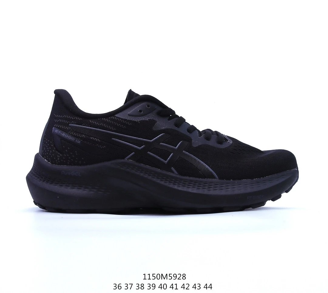Asics GT-2000 12 Black Mesh Stability Running Shoes