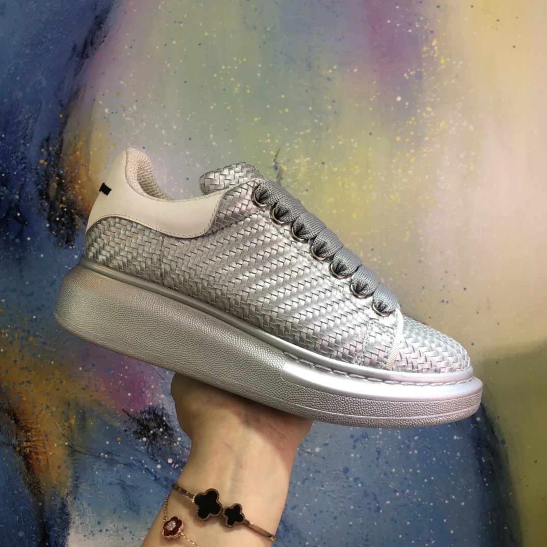 Alexander McQueen White Platform Sneakers Shoes