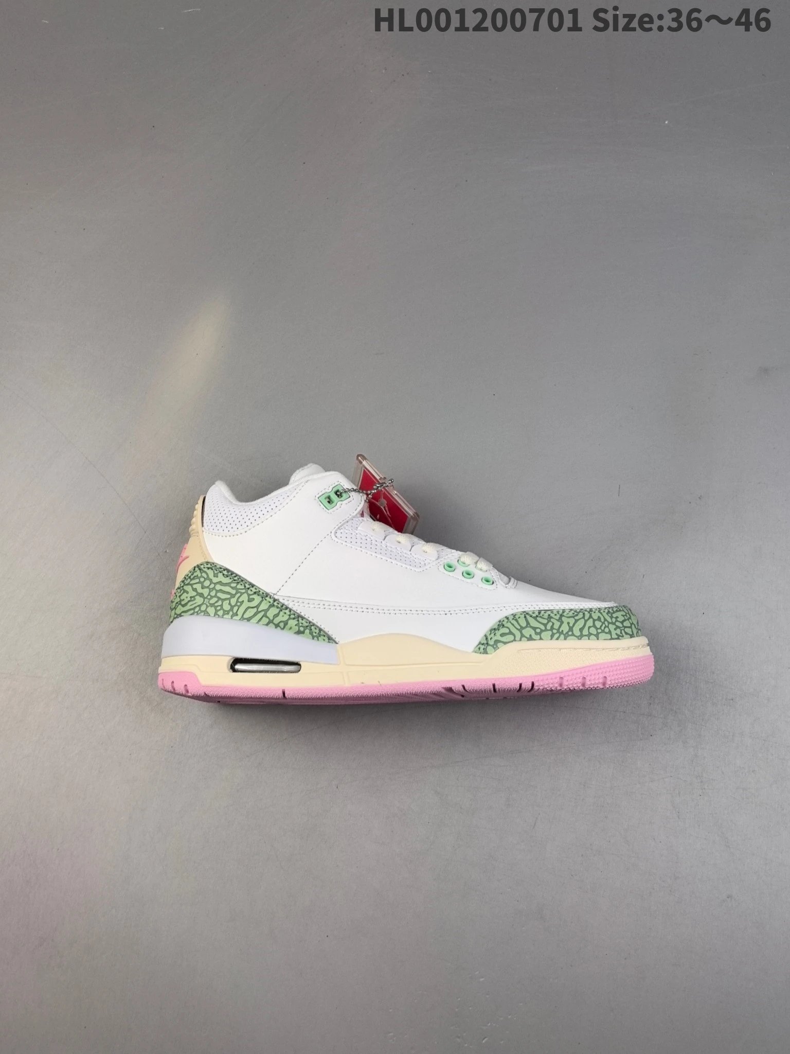 Air Jordan AJ3 White Green Pink Retro Basketball Shoes