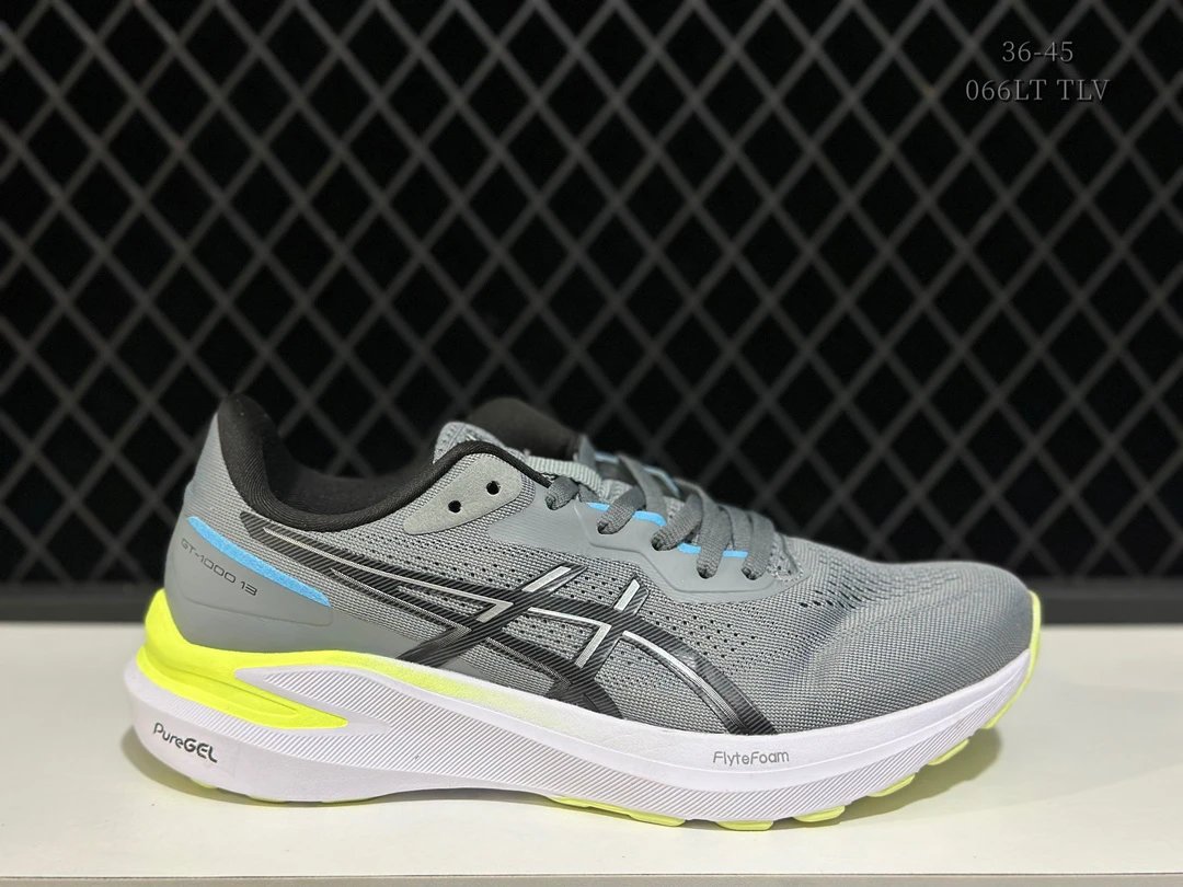 Asics GT-2000 13 Grey Black Neon Unisex Running Shoes