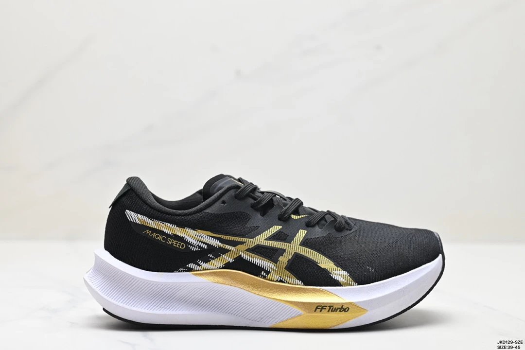 ASICS Magic Speed Black Gold FF Turbo Carbon Running Shoes