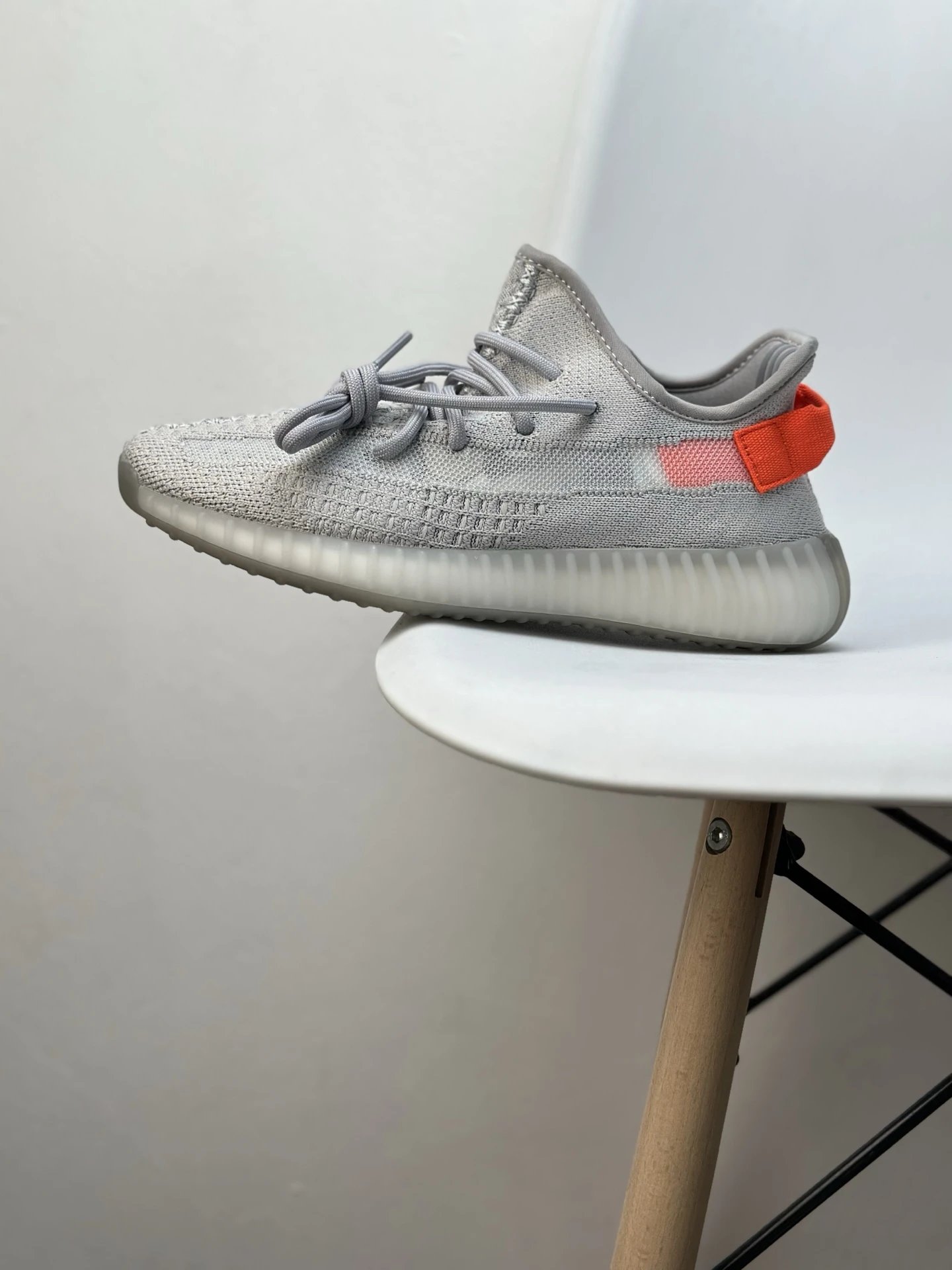 Yeezy Boost 350 V2 Grey Orange Primeknit Running Shoes