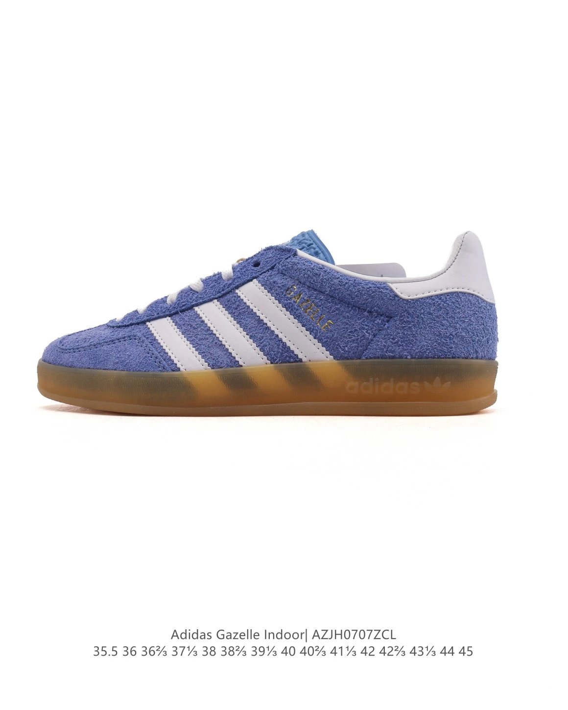 Adidas Gazelle Indoor Blue Purple Suede Gum Sneakers