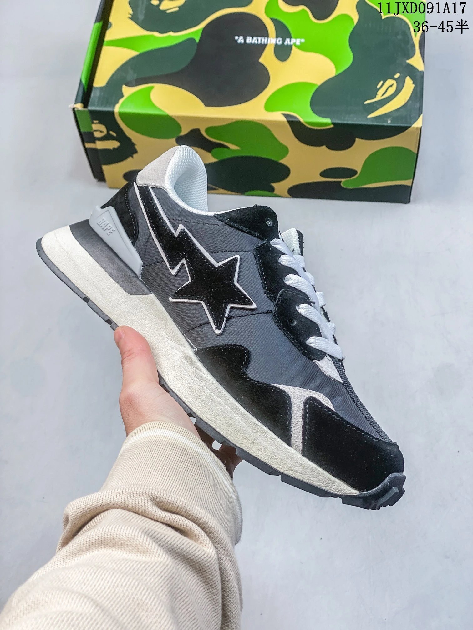 ShoesBape BAPE Shark Camo Low Top Sneakers