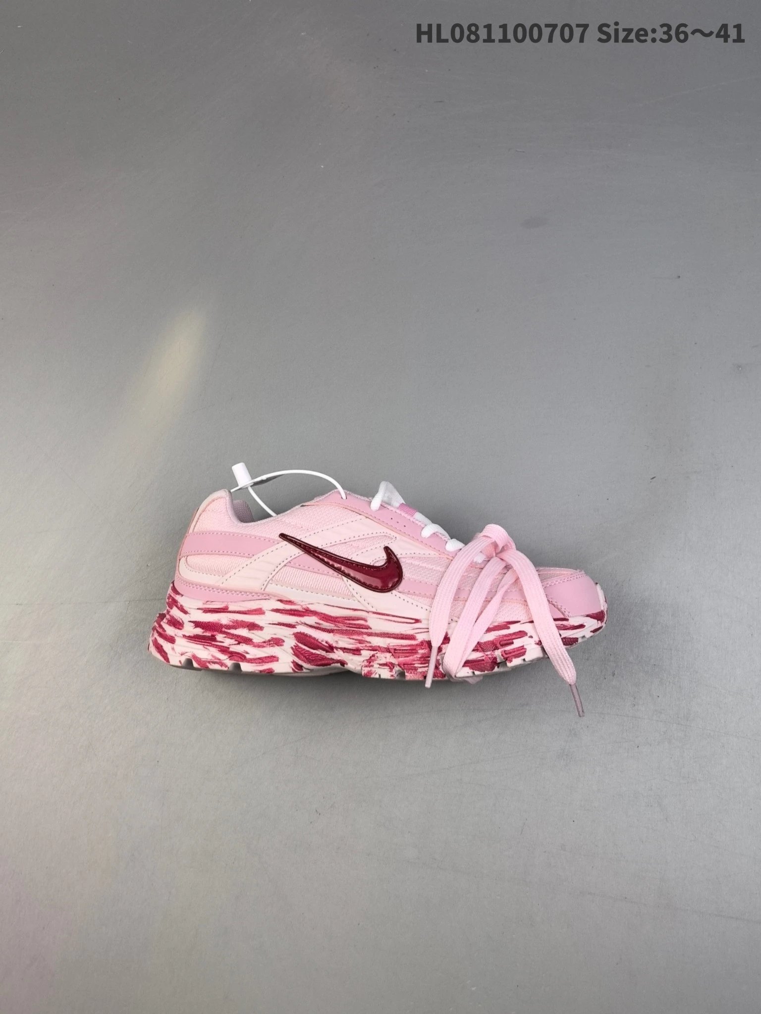 Nike P-6000 Pink Retro Burgundy Swoosh Running Shoes