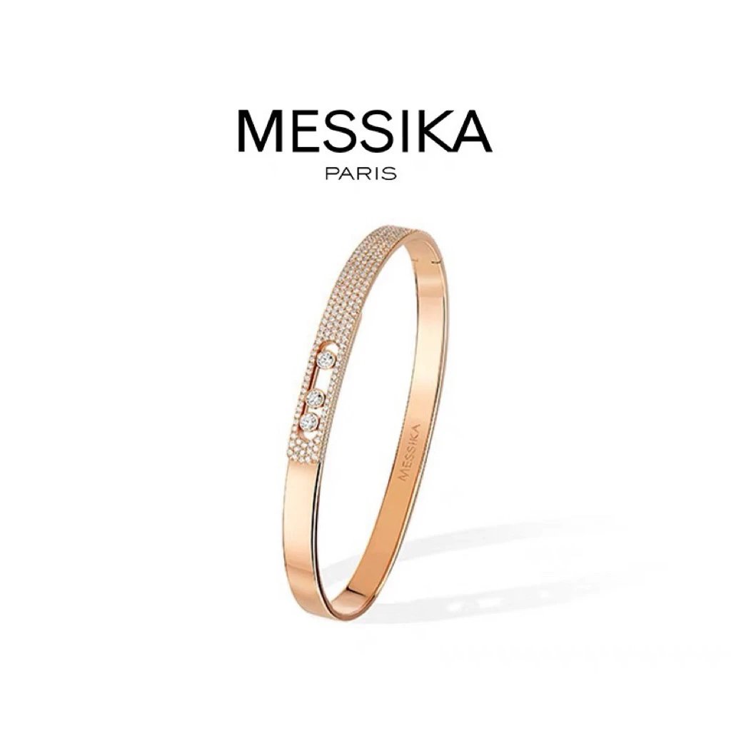 Messika Move Uno 18K Rose Gold Diamond Pendant Necklace