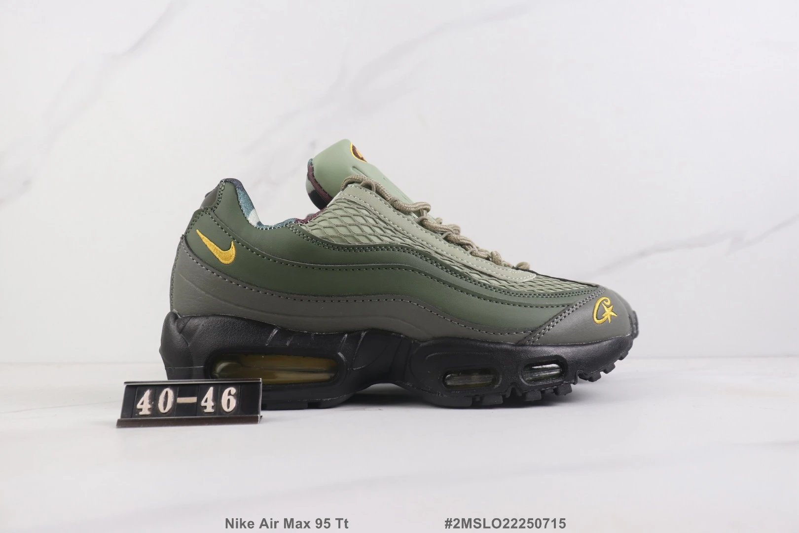 Nike Air Max 95 TT Olive Green Gold Sneakers