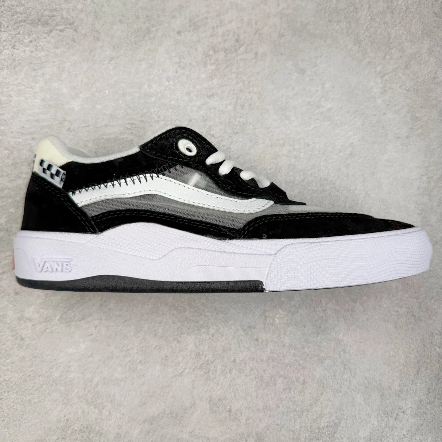Vans Black White Retro Low Top Skate Shoes